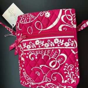 Vera Bradley Mini Hipster NWT Pink Twirly Bird